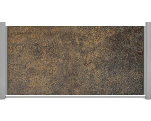 HPL Paraván Premo vodorovný Dekorativní deska s kamenným vzorem a rámem