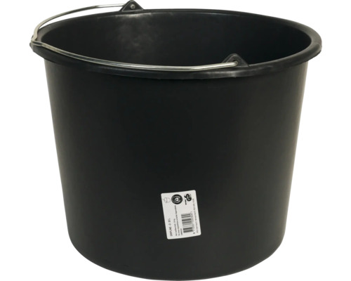 Plastový kbelík s kovovou rukojetí, objem 20 litrů