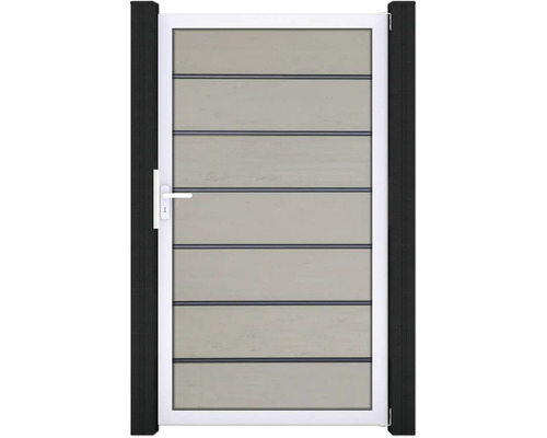 Flex Grande Premium pískový rám EV1 Zahradní branka s vodorovnými panely a rukojetí