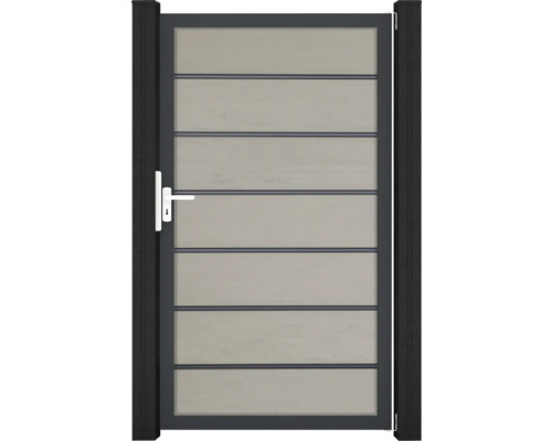 Zahradní branka s příčkami a klikou