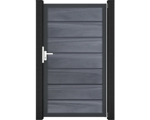 Dveře Flex Grande Premium rám DB703 Zahradní branka s vodorovnými panely a klikou
