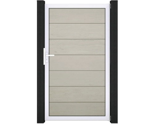 Flex Grande rám EV1 Zahradní branka s vodorovnými panely a klikou