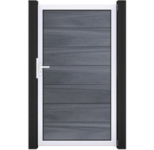 Zahradní branka s klikou a vodorovnými prkny