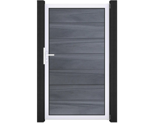 Dveře Flex Grande co-ex zárubeň EV1 Zahradní branka s klikou a vodorovnými prkny