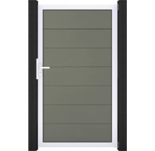 Zahradní branka s klikou a vodorovnými panely