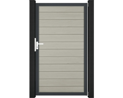 Flex dveře pískový rám DB703 Dřevěná zahradní branka s madlem