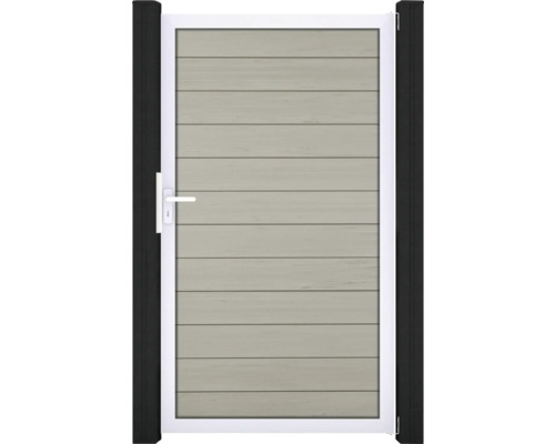 Flex dveře rám EV1 Zahradní branka s vodorovnými lamelami a madlem
