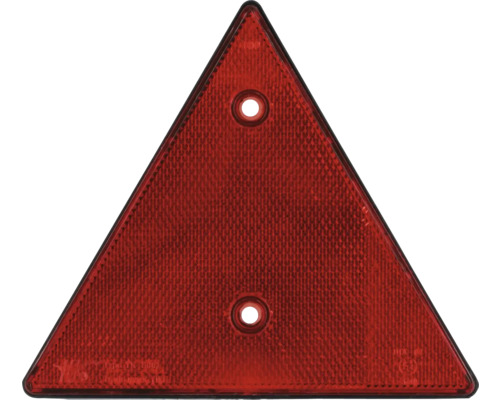 Červený výstražný trojúhelník pro zajištění bezpečnosti silničního provozu