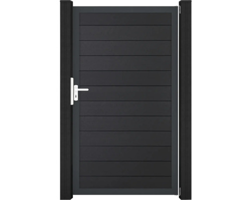 Flex dveře rám DB703 Zahradní branka s madlem a vodorovnými lamelami