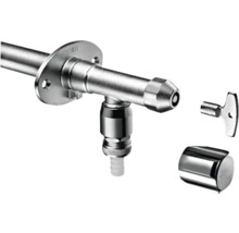 Rohový ventil s rozetou, klíčem a krytkou