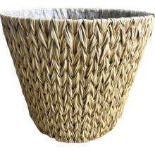 Koš polyratanový Lafiora Wicker Ø 35 x 30 cm přírodní