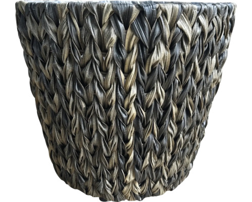 Pletený květináč z vodního hyacintu