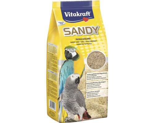Písek pro ptáky Vitakraft Sandy 2,5 kg Vitakraft Sandy Písek pro papoušky pro podporu trávení