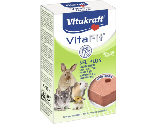Solný kámen pro hlodavce Vitakraft Vita Fit 40 g Vitakraft Vita Fit Sel Plus solný liz pro hlodavce