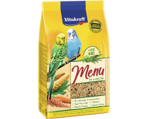Balení krmiva pro andulky od společnosti Vitakraft
