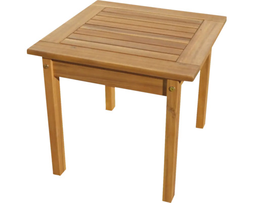 Čtvercový dřevěný odkládací stolek do zahrady