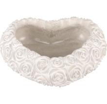 Květináč ve tvaru srdce s motivem růží