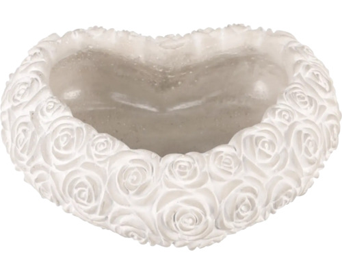 Květináč ve tvaru srdce s motivem růží