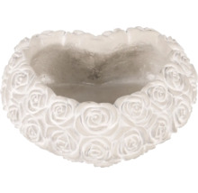 Květináč ve tvaru srdce s motivem růží