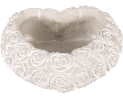 Květináč ve tvaru srdce s motivem růží