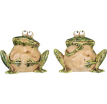 Dvě figurky žab do zahrady