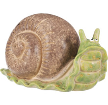 Dekorativní zahradní šnek z keramiky