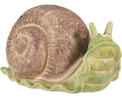 Zahradní dekorace keramický šnek 14 x 24 x 14 cm Dekorativní zahradní šnek z keramiky