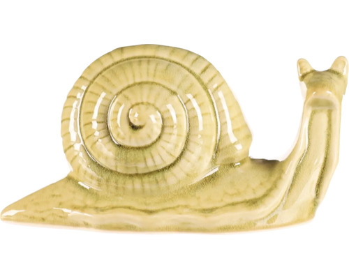 Zahradní dekorace šnek keramický 25 x 10 x 13 cm Dekorativní figurka šneka do zahrady