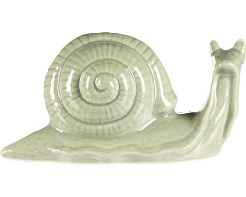 Zahradní dekorace šnek keramický 25 x 10 x 13 cm Dekorativní keramický šnek do zahrady