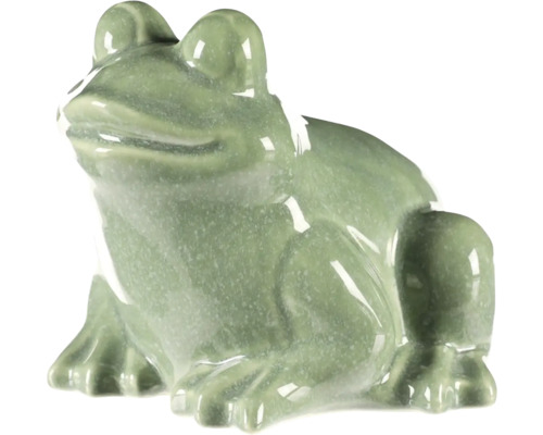 Keramická žába jako zahradní dekorace