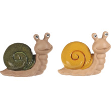Dvě dekorativní figurky šneků do zahrady