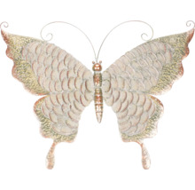 Dekorativní kovová nástěnná dekorace motýl