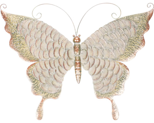 Dekorativní kovová nástěnná dekorace motýl