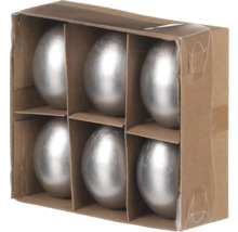 Šest dekoračních vajíček v kartonovém obalu