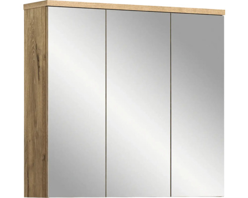 Zrcadlová skříňka Grado 75 x 20 x 80 cm dub