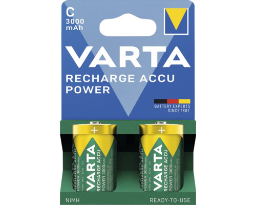 Varta Recharge Accu Power C baterie, 3000 mAh, balení po dvou