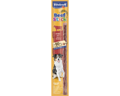 Pamlsky pro psy Vitakraft Beef-Stick® hovězí 1 ks Vitakraft Beef Stick pro psy, vyrobený z hovězího masa