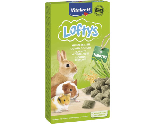 Vitakraft Lofty''s Crunchy Cushions krmivo pro hlodavce balení s králíkem, morčetem a křečkem