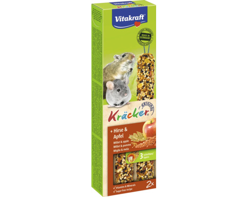 Pamlsek pro hlodavce, ovocné krekry Vitakraft Frucht-Kräcker® pro drobné hlodavce, 2 ks