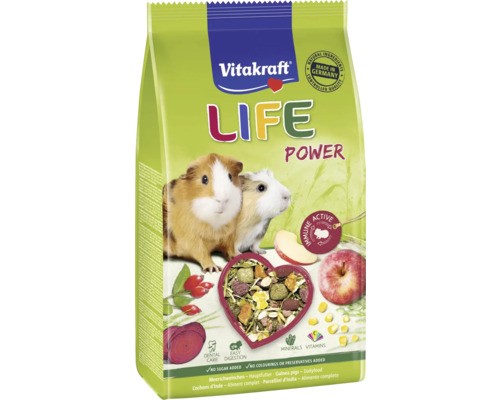 Krmivo pro morčata Vitakraft Vita Life Power 600 g Balení krmiva Vitakraft Life Power Guinea Pigs kompletní krmivo
