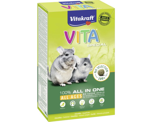 Balení krmiva pro činčily Vitakraft Vita Special