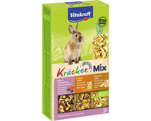 Vitakraft Kräcker Mix pro hlodavce, s lesními plody, černým bezem, medem a špaldou