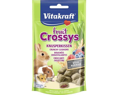 Pamlsky pro hlodavce, Vitakraft Fruit Crossys pro morčata 45 g Vitakraft Fruit Crossys Wild Berry krmivo pro hlodavce