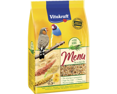 Vitakraft Menu krmivo pro exotické ptáky pro vitální život