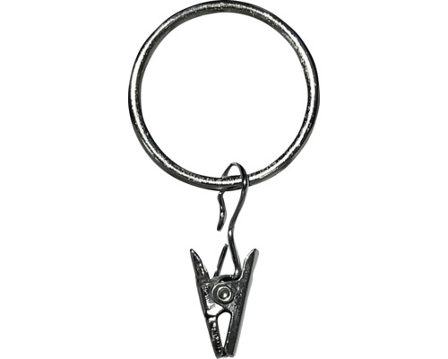 Záclonový kroužek s klipem