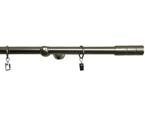 Jednoduchá garnýž sada Válec satén Ø 16 mm 160 cm