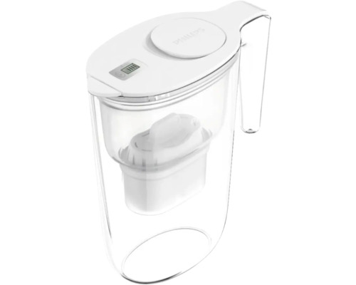 Plastová filtrační konvice na vodu s filtrem a digitálním displejem