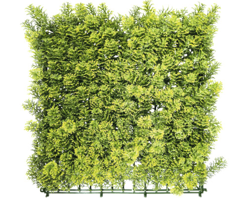 Dekorační panel na zeď zelený Emoss Wall Deko 38x38 cm Umělý živý plot jako ochrana soukromí pro venkovní použití