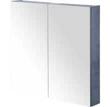 Zrcadlová skříňka bez osvětlení Sanox 70 x 13 x 65 cm beton antracitově šedá 2 dvířka