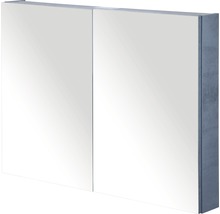 Zrcadlová skříňka bez osvětlení Sanox 90 x 13 x 65 cm beton antracitově šedá 2 dvířka